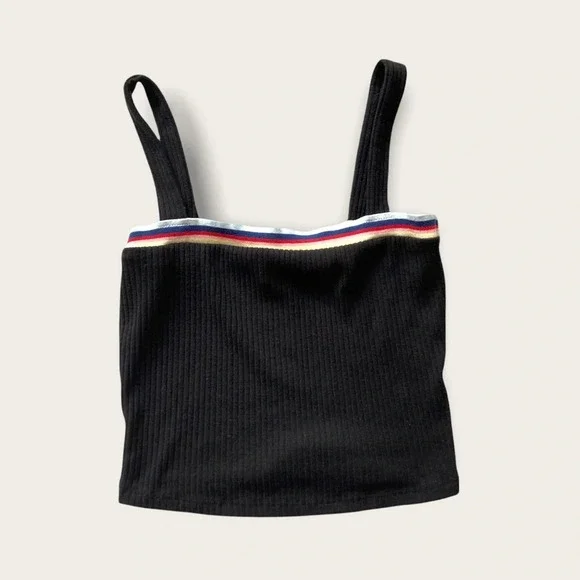 Forever 21 black crop top size Large - Picture 1 of 2